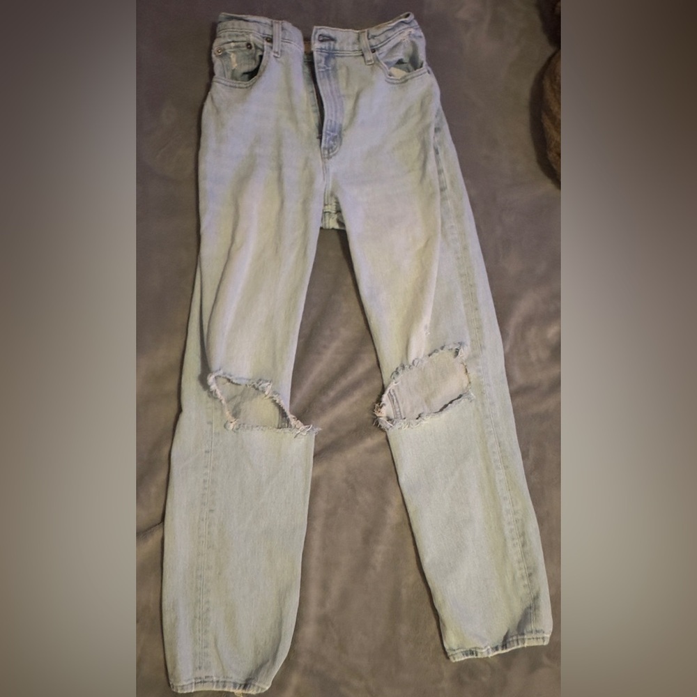 Abercrombie 90s straight ultra high rise jeans